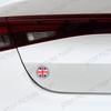 1Pc Metal Alloy Diamond Inlaid Style Union Jack British Flag Logo Car Trunk Fender Sticker Side Emblem Badge Decorative Accessories
