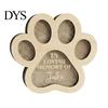 Pet Remembrance Box for Cat Hair Keepsake Box, Cute Paw Shape Memorial Wooden Fur Dogs And Cats, Loss Sympathy Gift Custom