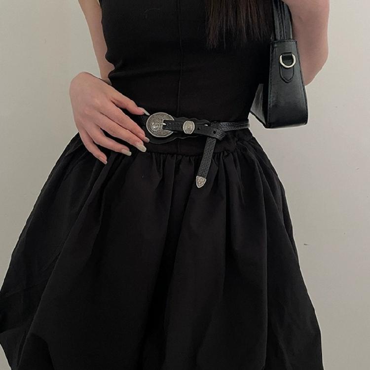 Vintage Buckle Belt Women Waist Belt Bohemian Waistband Pants Belt Accessories