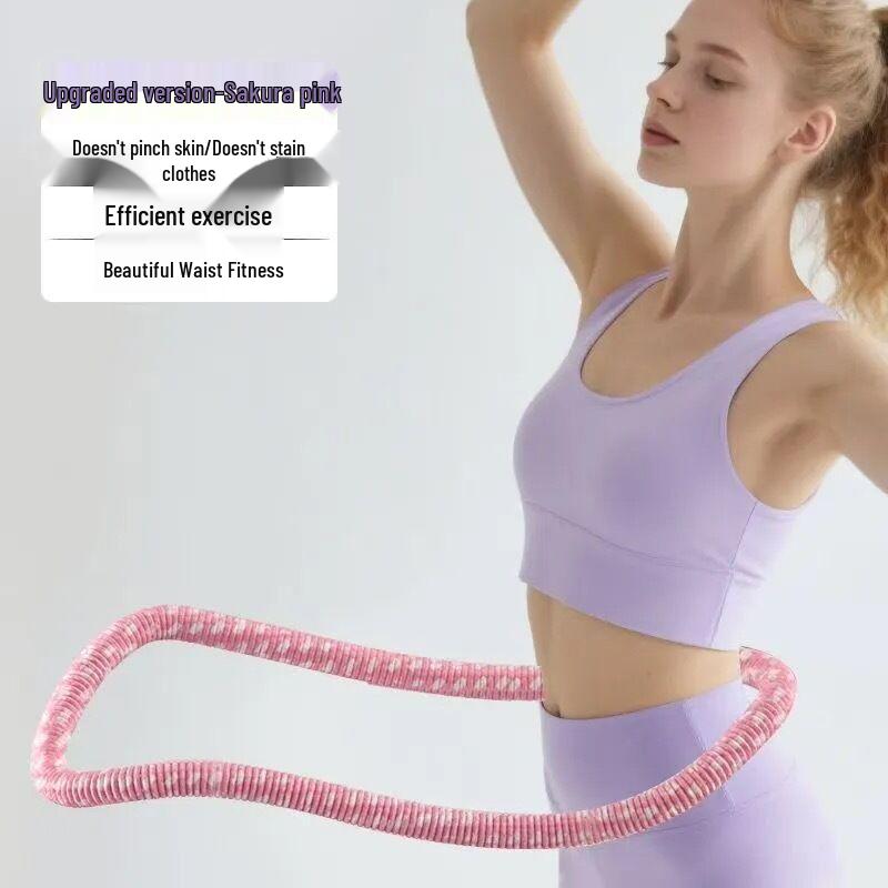 Weighted Soft Plush Hula Hoop for Abdominal Tightening - Safe, Slimming, and Fat-Burning Exercise for Women