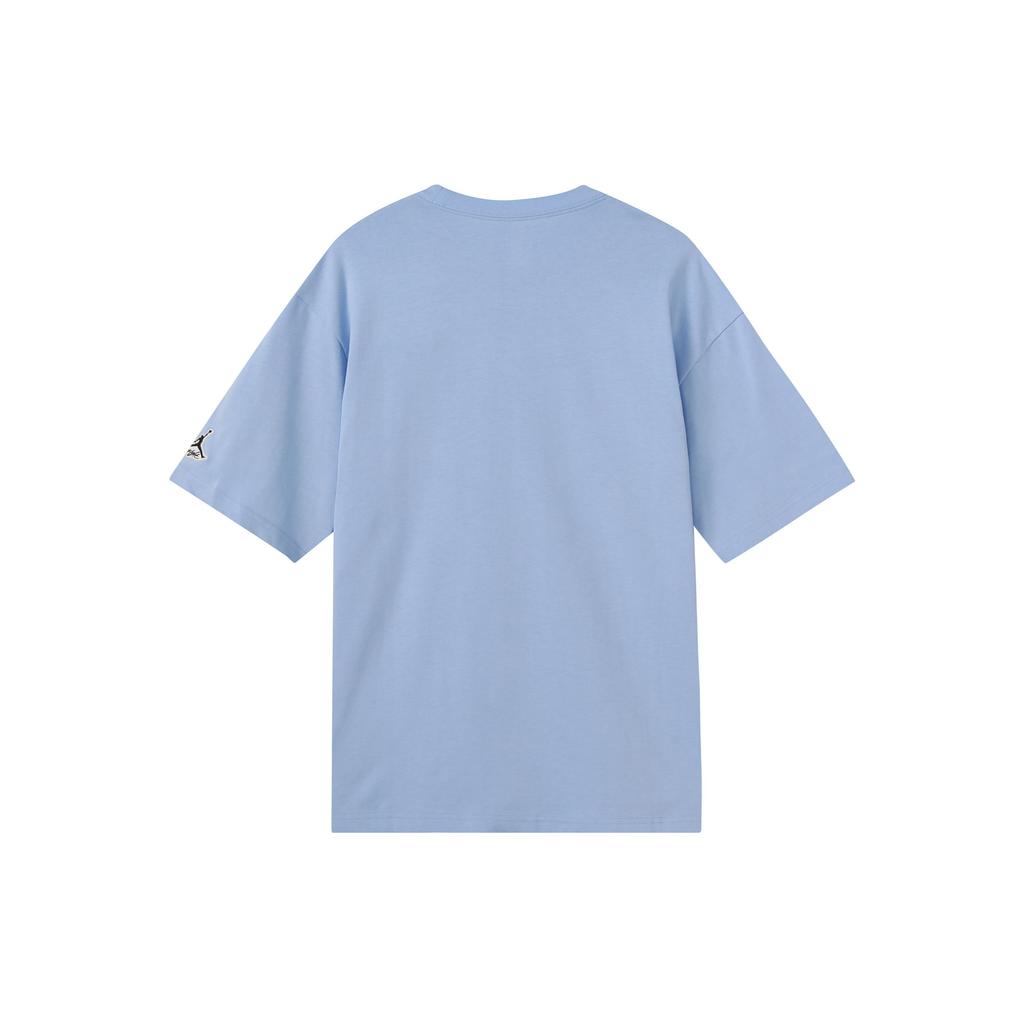Jordan Flight Essentials Embroidered Logo Sport Crew Neck Short Sleeve T-Shirt Men Tops Blue DA9890-469