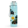 1PC Smiley Face Tractor Pattern 750ml Color Plastic Sports Water Bottle Leakproof Flip Straw Lid Suitable for Sports Office Home Use