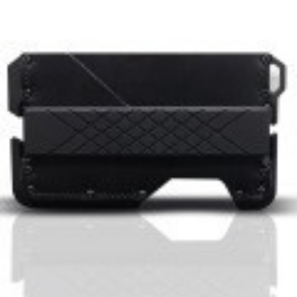 

Мужской кожаный кошелек из алюминиевого сплава с RFID-меткой, чехол для кредитных карт, металлический антимагнитный кошелек чёрный