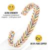 Women's Copper Bracelet 99.9% Pure Copper Magnetic Bracelets for Women Adjustable Cuff Bangle Jewelry Gifts