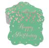 Inkdotpot Real Gold Foil Bracket Shape Paper Hang Tags Happy Birthday Favor Tags Pack Of