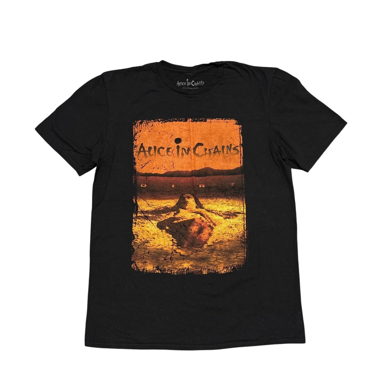 Alice In Chains Shirt Medium Black Tour Concert Grunge Rock Band Tee Soundgarden Unisex T-Shirt XXXL