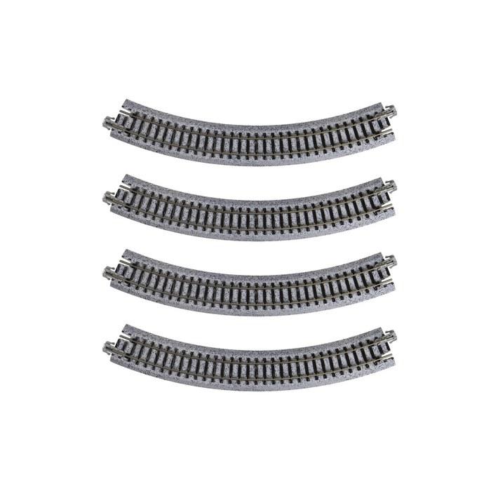 KATO N Gauge Curved Track R216-45 (4 Pieces) 20-170 Railway Model Supplies 17.78 X 2.54 X 0.64 Cm
