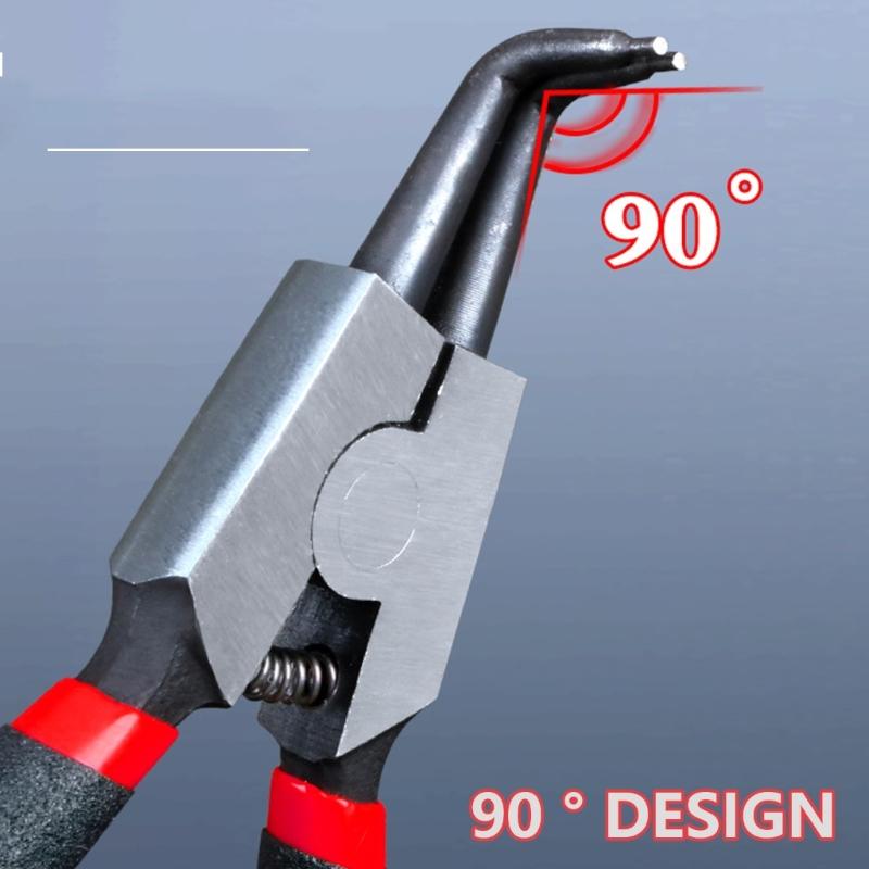 9inch Snap Rings Pliers Double Purpose Circlip Pliers Carbon Steel Removing Reassembling Hand Tool for Internal