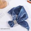 Neck Guard  Wraps Solid Color Silk Scarf Satin False Collar Cross Scarves Cross Neckerchief