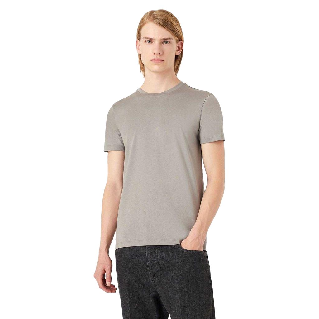 Emporio Armani Mens Plain Cotton T-Shirt