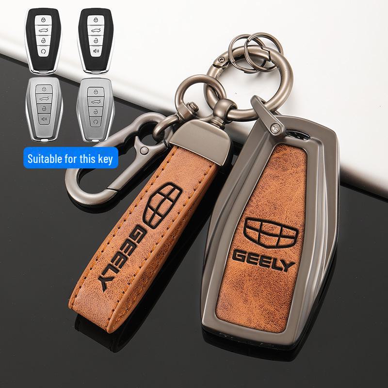 Geely Schlüsselhülle Kompatibel mit Emgrand GSGL, Xingrui, Binyue, Icon, Borui, Boyue, Xingyue L, Vision X6
