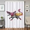 Home Interior Kitchen Curtains for Living Room 2 Pieces Blackout Curtains Door Curtain P-pokemon-n Partition Bedroom Decoration