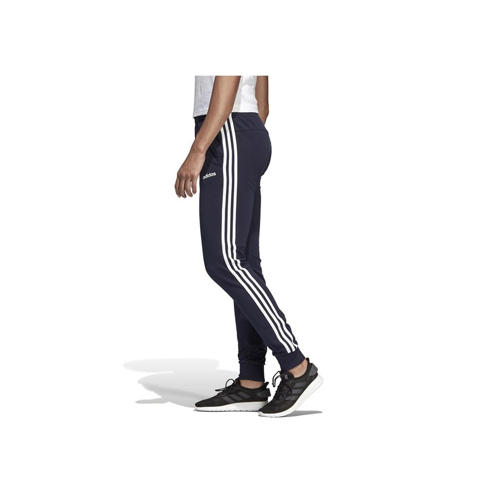 Adidas W E 3S Pant Sj Casual Sports Tapered Knit Pants Women Pants Legendary-Ink-Blue DU0690
