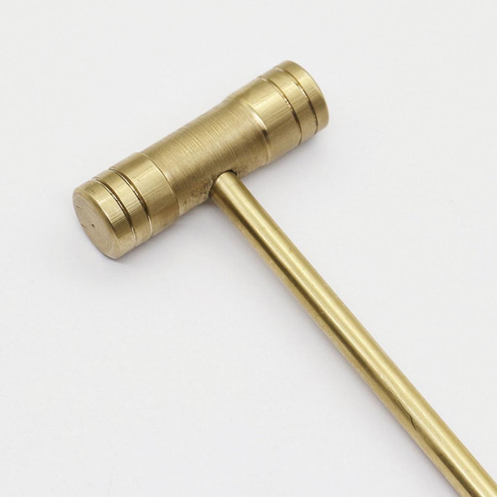 Mini Multifunction Tiny Hammer Tool Brass Hammer Hand Repairing Tools Micro Hammer for Eating Walnut Watchmaker