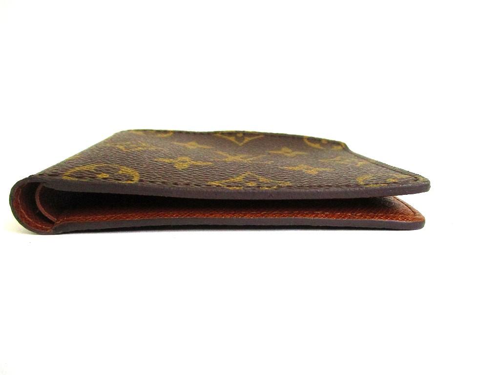 Authentic LOUIS VUITTON Monogram Brown Leather Bifold Bill Wallet M60930 #b257  Open Box