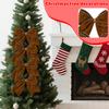 Christmas Bow Decorations, Fabric Christmas Tree Wreaths, Decorative Bow Decorations, Hanging Ornaments