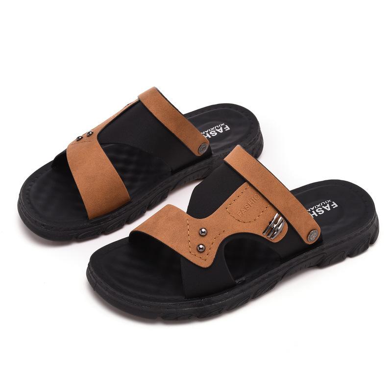 Summer men's new casual sandals men's driving breathable versatile beach shoes platform non-slip shoes