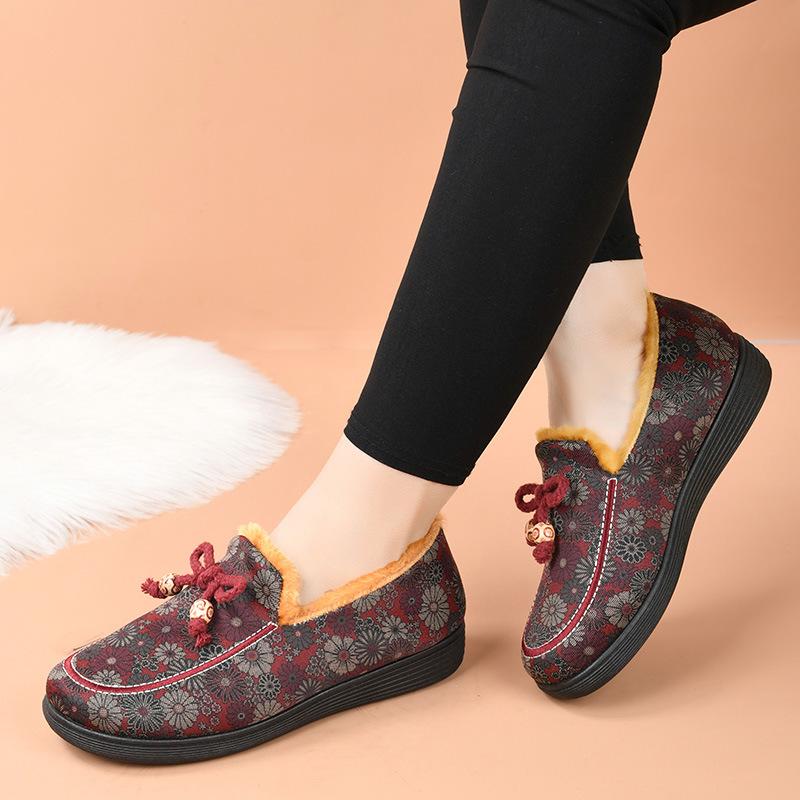 New Soft-soled Cotton Shoes with Fleece and Warm Cotton Boots for Women
