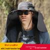 HANDUNYOU Solar Fan Hat with Neck Protection Shawl