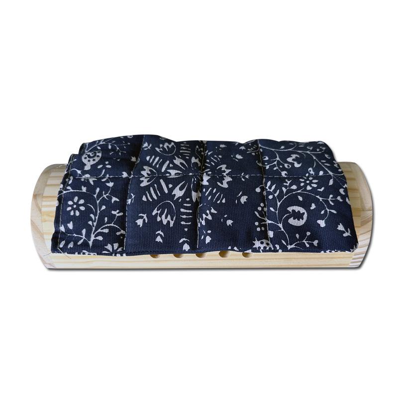 Portable Wooden Moxibustion Pillow for Cervical & Lumbar Spine