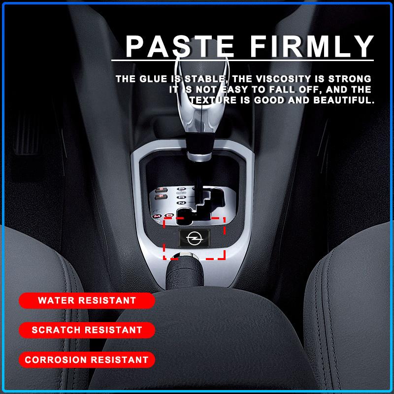 5/10Pcs Carbon Fiber Steering Wheel Car Logo Emblem 3D Stickers For Opel Astra H G J Insignia Mokka Zafira Corsa Vectra B C D