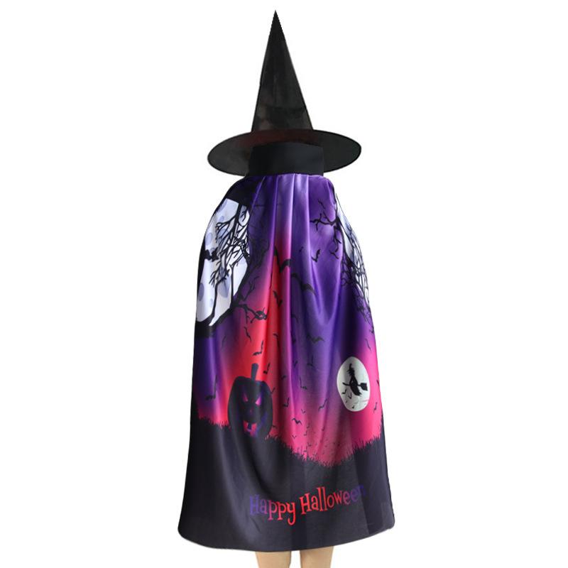 Halloween cape, makeup costume props, digitally printed pumpkin cape, ghost pattern, grim reaper cape, cape