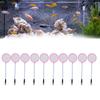 10pcs Small Fishing Net Plastic Round Coarse Hole Lightweight Net Bag for Aquarium Goldfish Shrimp