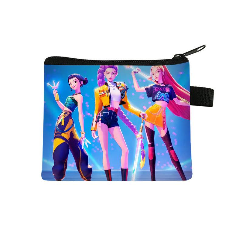 Witch Hunters Change Bag Coin Storage Bag Wallet Short Portable Key Card Bag Cartoon Bag