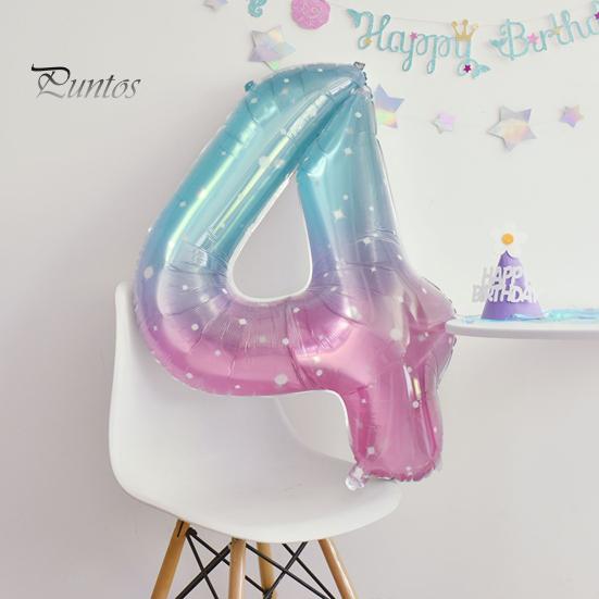 40-Zoll-Ballon mit auffälligen, leuchtenden Farben und passenden Zahlen für Weihnachten, Geburtstag, Party, große Zahl, Ballon, Geschenk, Partyzubehör