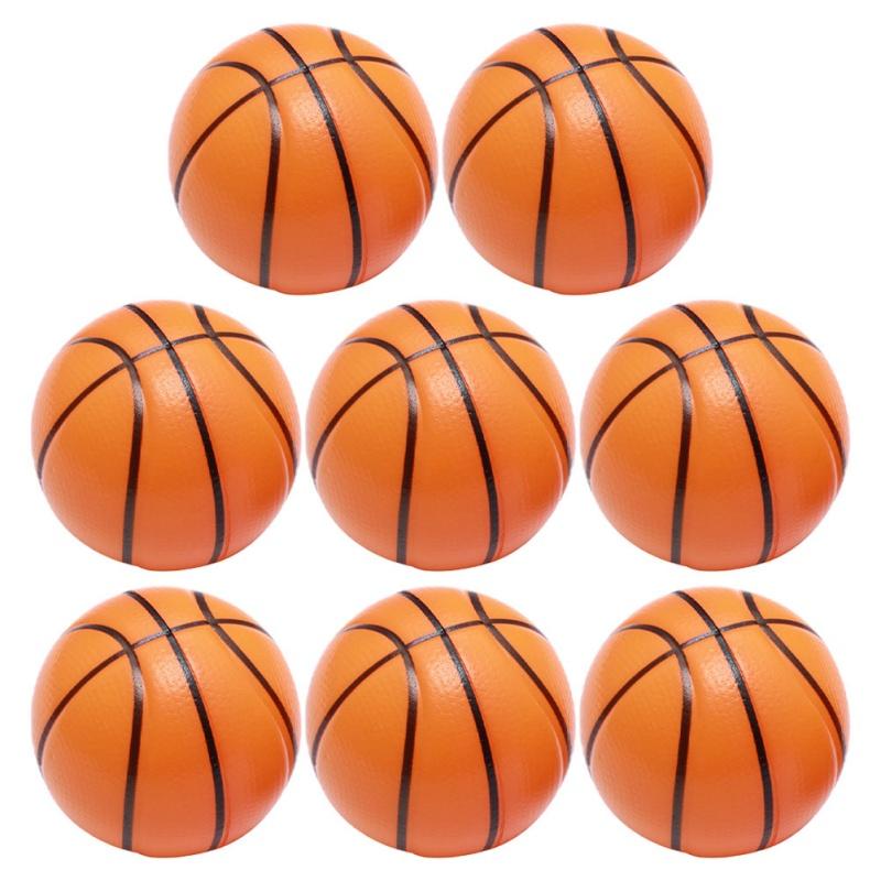 12Pcs Squeeze Basketball Toys Kids Sports Theme Birthday Party Favors Rubber Basketball Gift Cake Decor Goodie Bag Pinata Filler