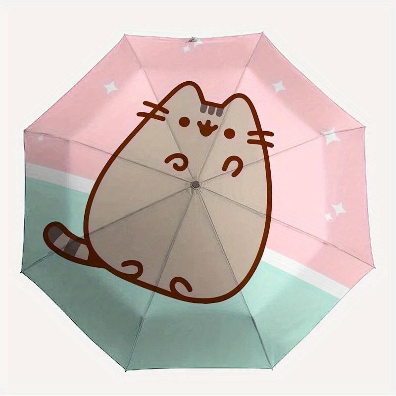 1pc Pusheen, Cat Themed High-quality Umbrella,Automatic Opening and Closing Umbrella,Multi-functional Umbrella G0811385