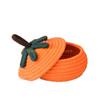 KX4B Festival Woven Cotton Storage Bin Lid Fall Decoration Pumpkin Design Organiser