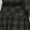 FootJoy TWINSOF Water-Repellent Pleated Check Skirt, Black, Women's, Size L, FJW-F24-P05, 32339-L