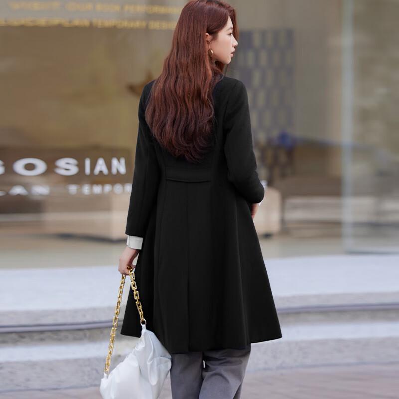 KASAYE Women's Professional Mid-Length Wool Coat