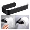 1PC Toilet Paper Holder Tissue Rack Wall Mounted Bathroom Kitchen Roll Holder Paper Tissue Rack Hook Modern Black Hanger