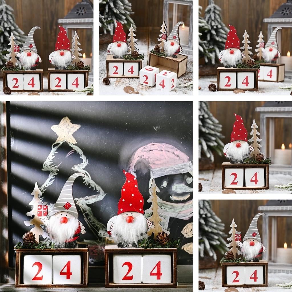 Ornament Christmas Elderly Pinecone Calendar Elderly Xmas Countdown Garnish