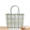Summer Jelly Women Fashion Transparent Handbag Large Capacity Beach Bag Casual Woven Shopping Basket Tote MIT