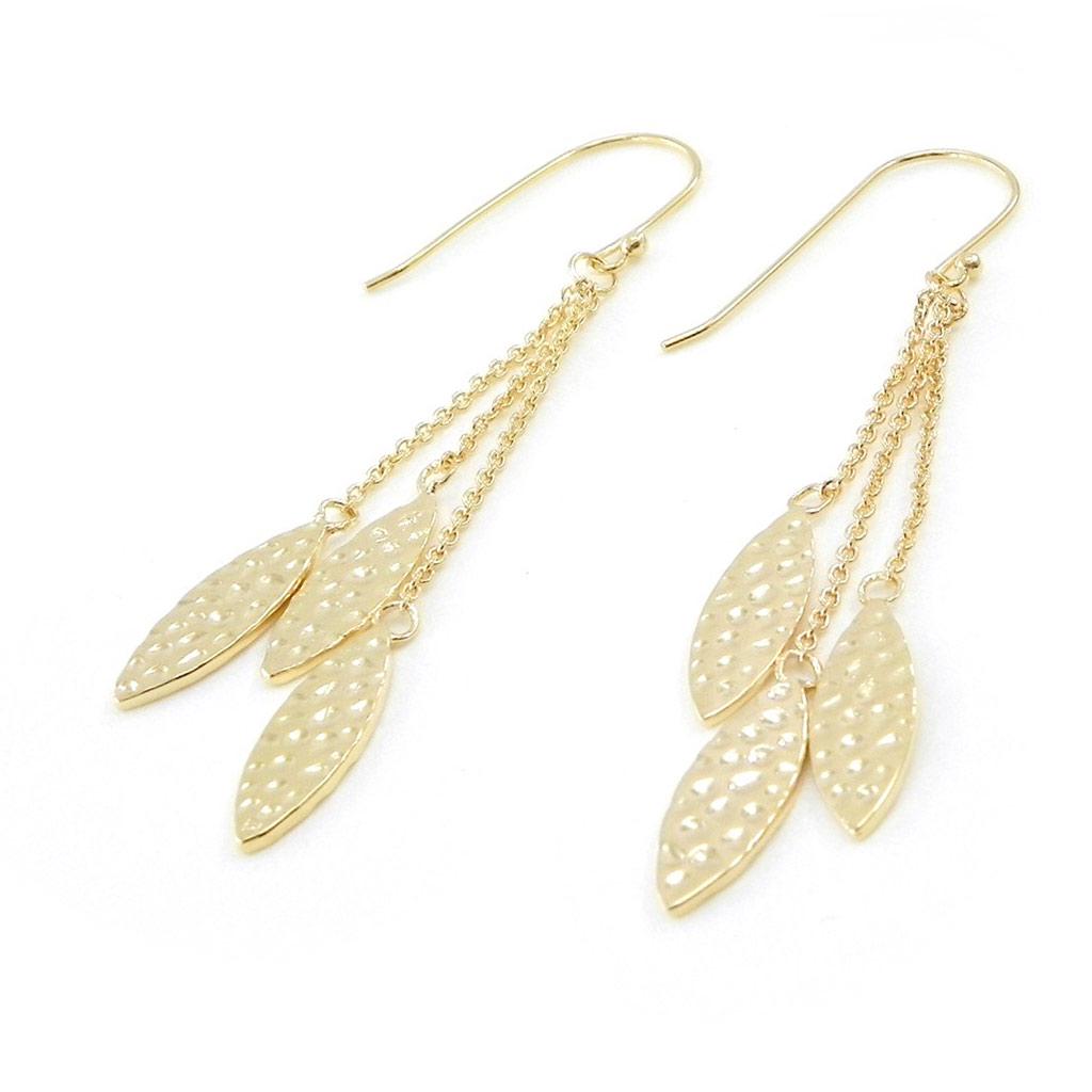 Les Trésors De Lily [F6270] - Gold Plated 'Choreography' Earrings