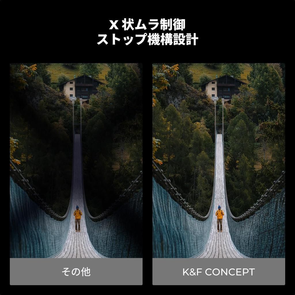 CONCEPT 67mm Variable ND True Color Stops of Light Brass Flare and Ghost No Color Nano No Vignetting K&F Filter, & 0.1% Ultra-Low Reflectivity, ND2-32