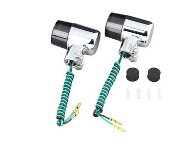 POSH FAITH 093093 Motorcycle Supplies, 71 Type Turn Signal, For Single Sphere, Plated Body/Smoke Lens