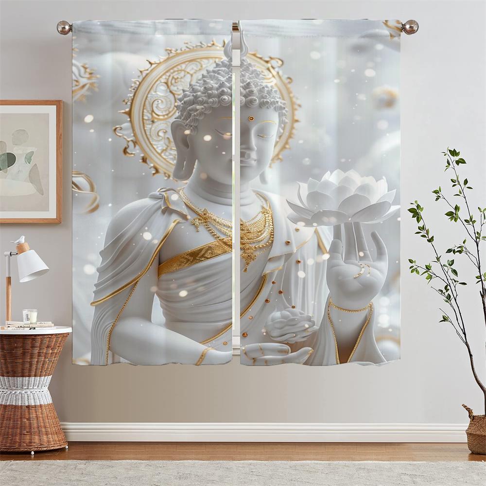 

Желаю вам долгой и здоровой жизни Белые шторы для гостиной Украшения спальни Подхваты для штор в ванной Жалюзи W50xH70cmx2pcs-CL