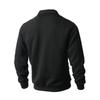 Men's Casual Solid Color New Sweatshirt Jacquard Polo Collar Trousers Suit