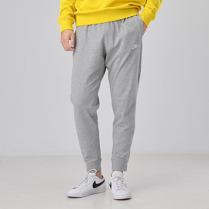 Nike Pantaloni Jogger Club Fleece Sportivi da Uomo Vestibilità Standard Grigio Scuro Melange BV2763-063