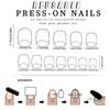 Square Press On Nail Flower Fake Nail Glues On Nail Artificial Acrylic Nail 12 Size 24pcs Stick On Nail for Women Girls