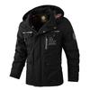 Mens Hooded Casual Jacket Lightweight Windproof Water Resistant Outerwear Solid Color Urban Style