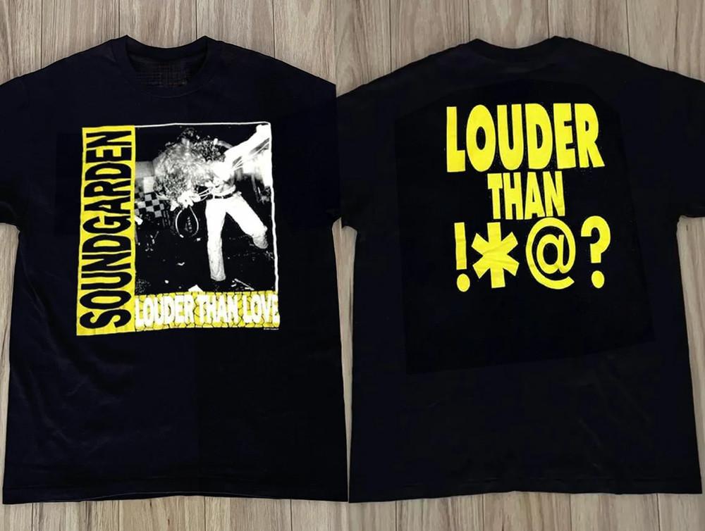Soundgarden Louder Than Love Heavy Cotton Black Unisex All Size Tee Shirt BL311 Unisex T-Shirt S