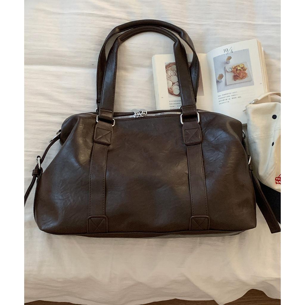 Retro portable large-capacity commuter bag women's 2025 new trendy fashion high-end tote bag one shoulder underarm bag
