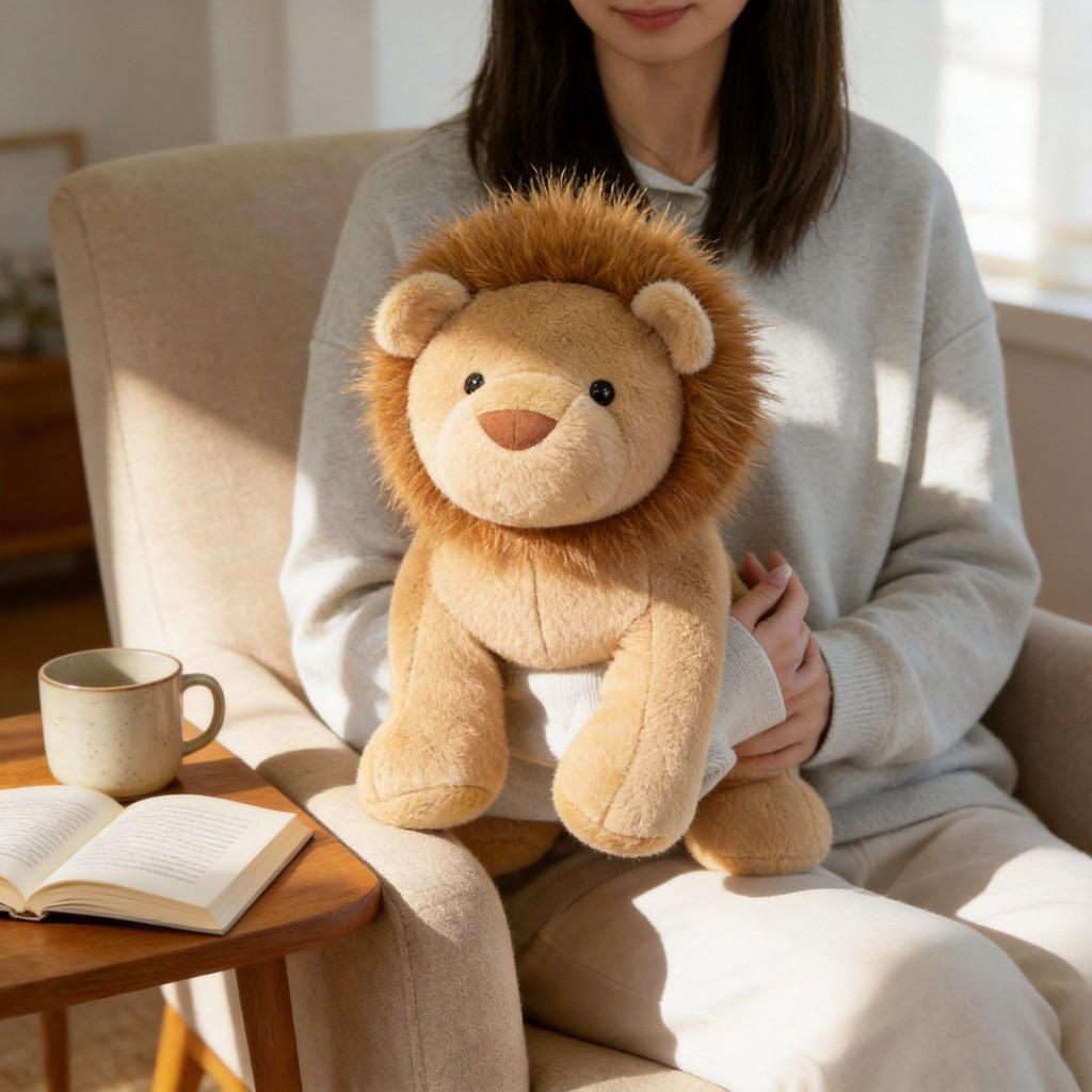 Peluche Leone Giocattolo Animale Peluche Regalo per la Nanna dei Bambini Per Bambini