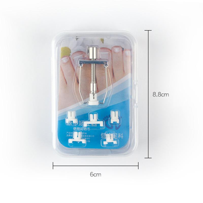 Eingewachsenes Zehennagel-Korrekturgerät, Edelstahl-Glättungsclip, Klammer-Korrektor, Fußnagelpflege