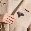 Matte Finish Metal Double Headed Dragon Brooch 1Pcs Unisex Animal Pin Fashion Accessory for Blazer Backpack Daily Outfit